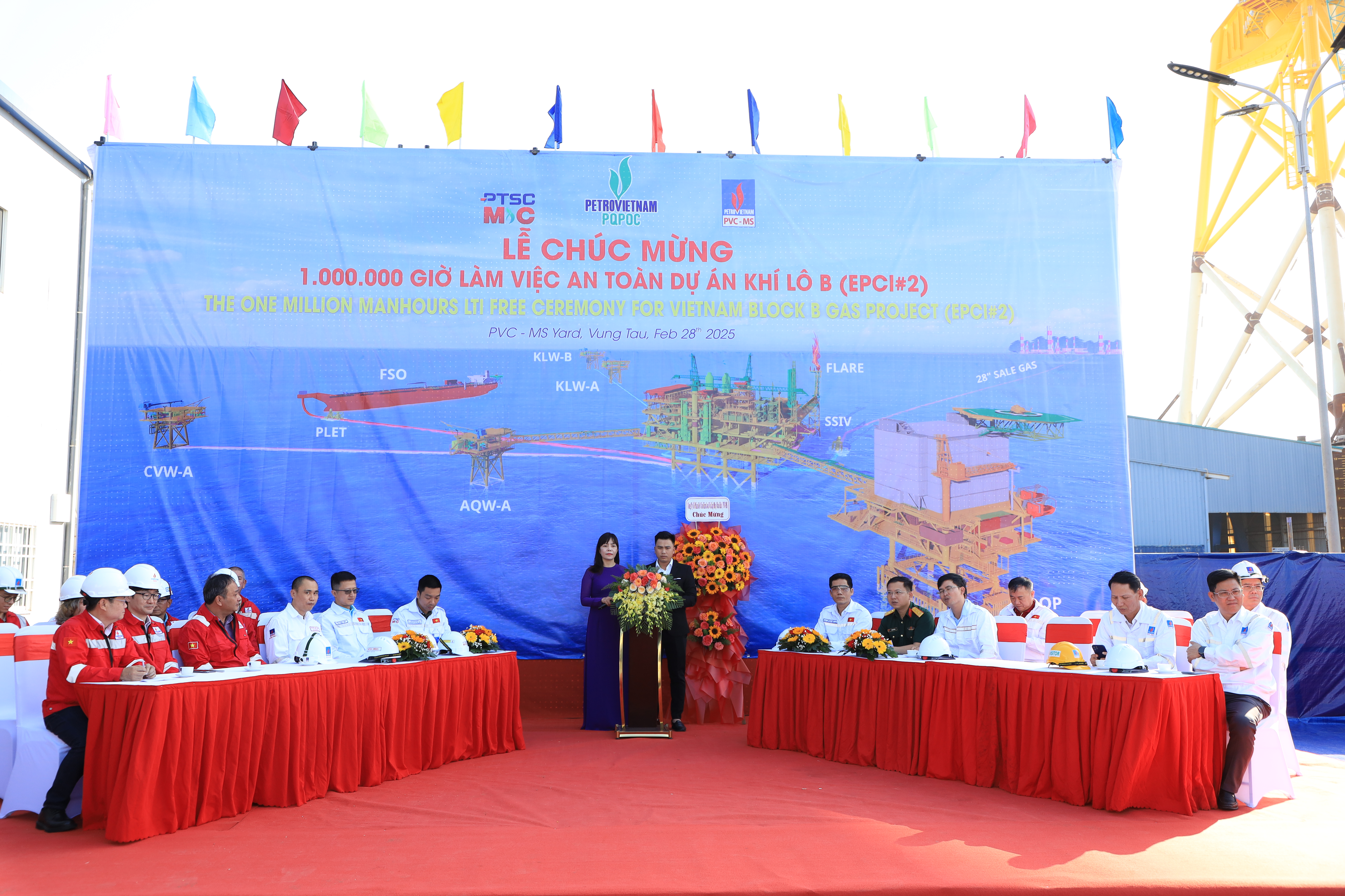 Vượt mốc 1.000.000 giờ làm việc an toàn - Dự án Khí Lô B - EPCI#2