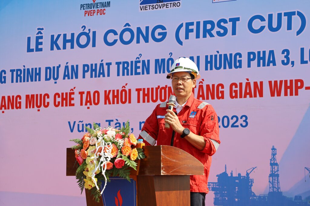 PVC-MS khởi công Gói thầu Chế tạo Khối thượng tầng Giàn đầu giếng DH01